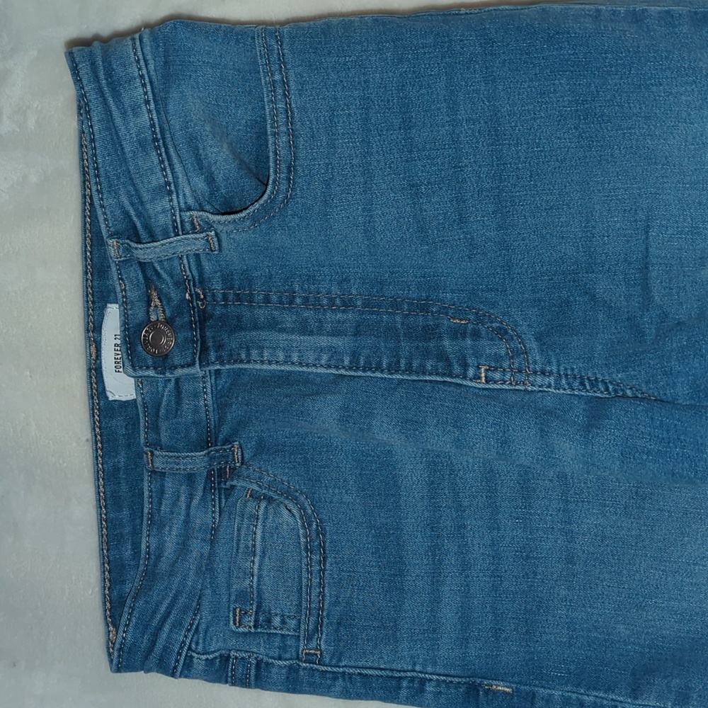 Forever 21 Light Blue Denim Jeans Skinny Jeans